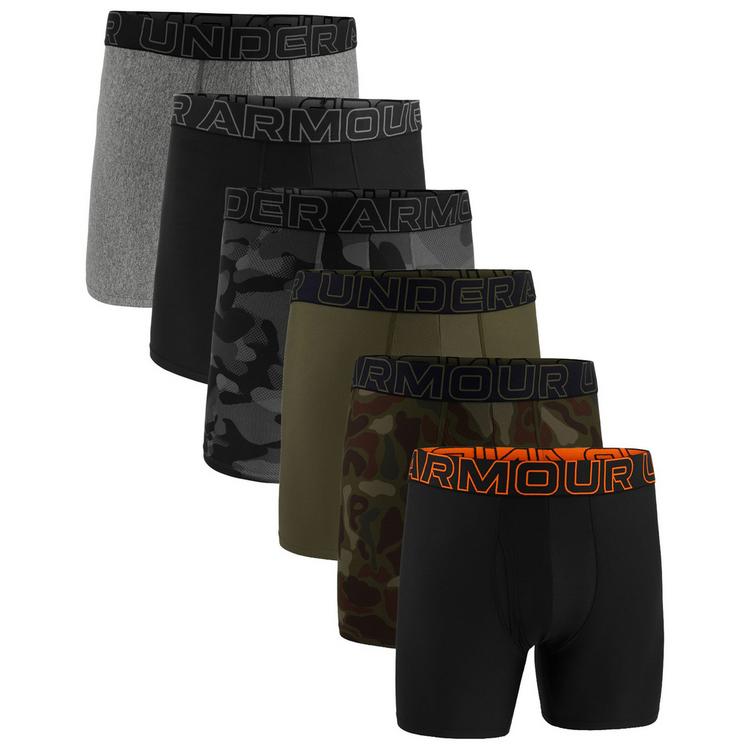 Under Armour Under Armour Boxershort Unterhose Herren - Schwarz/Grau/Schwarz/Gr&uuml;n/Orange - 0 | SportScheck
