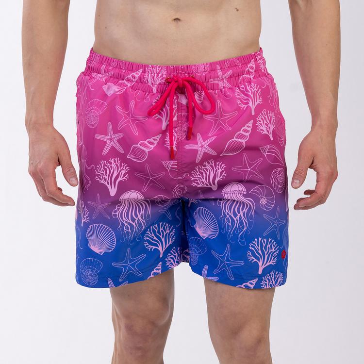 frozen cape frozen cape Badeshorts FALCAO Badehose Herren - Pink Blue - 0 | SportScheck