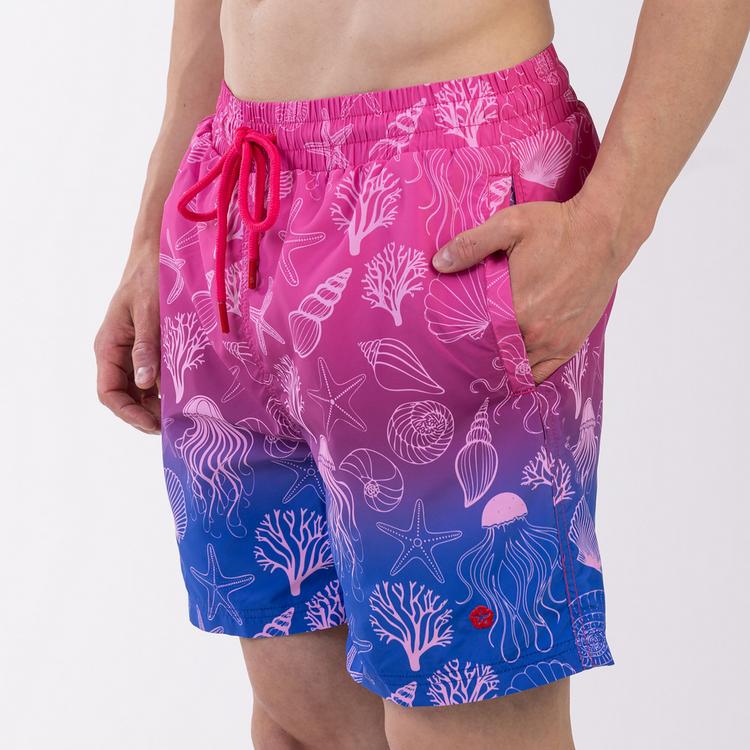 frozen cape frozen cape Badeshorts FALCAO Badehose Herren - Pink Blue - 2 | SportScheck
