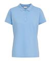 Falke Pima Piqu&eacute; Polo Poloshirt Damen - sky blue (6807)