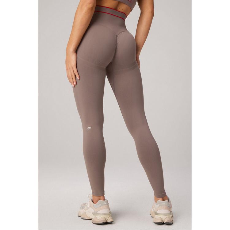 Fabletics Fabletics SEAMLESS SCRUNCH LEGGING Leggings Damen - DESERT SHADOWS/HEATED RED FABL - 1 | SportScheck