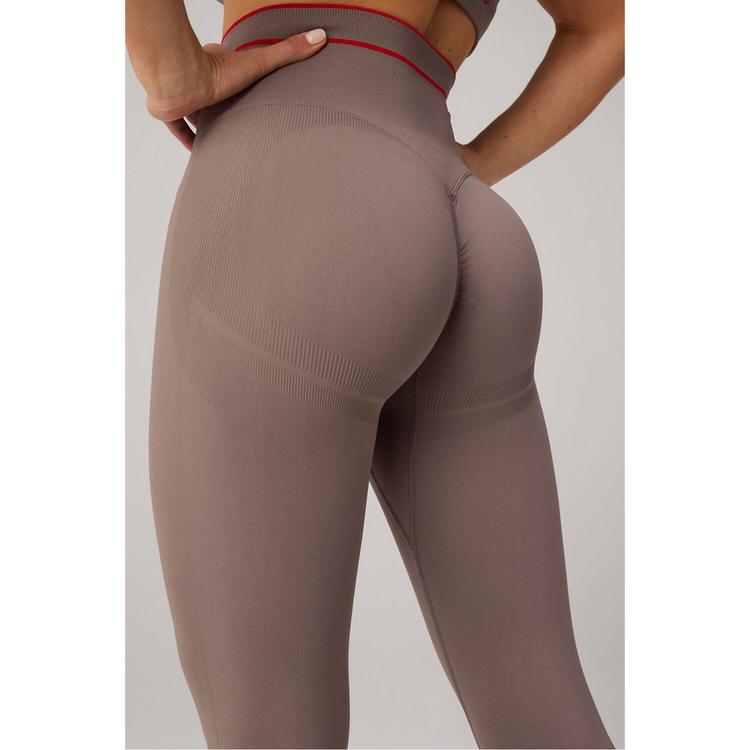 Fabletics Fabletics SEAMLESS SCRUNCH LEGGING Leggings Damen - DESERT SHADOWS/HEATED RED FABL - 3 | SportScheck