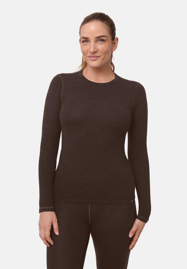 DANISH ENDURANCE DANISH ENDURANCE Core Merino Baselayer Langarmshirt Damen - brown - 0 | SportScheck