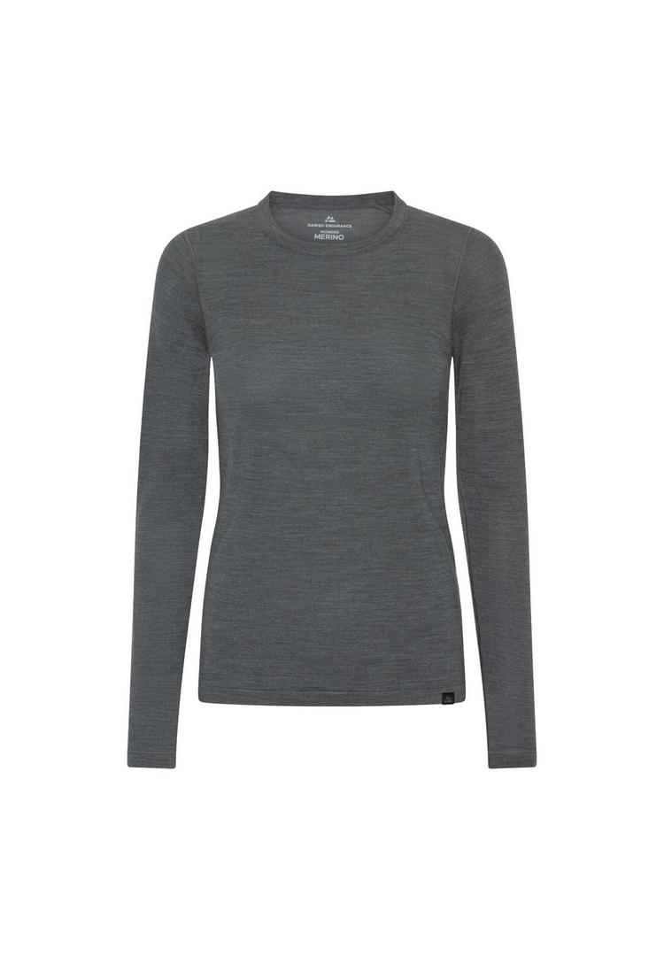 DANISH ENDURANCE DANISH ENDURANCE Core Merino Baselayer Langarmshirt Damen - dark grey - 0 | SportScheck