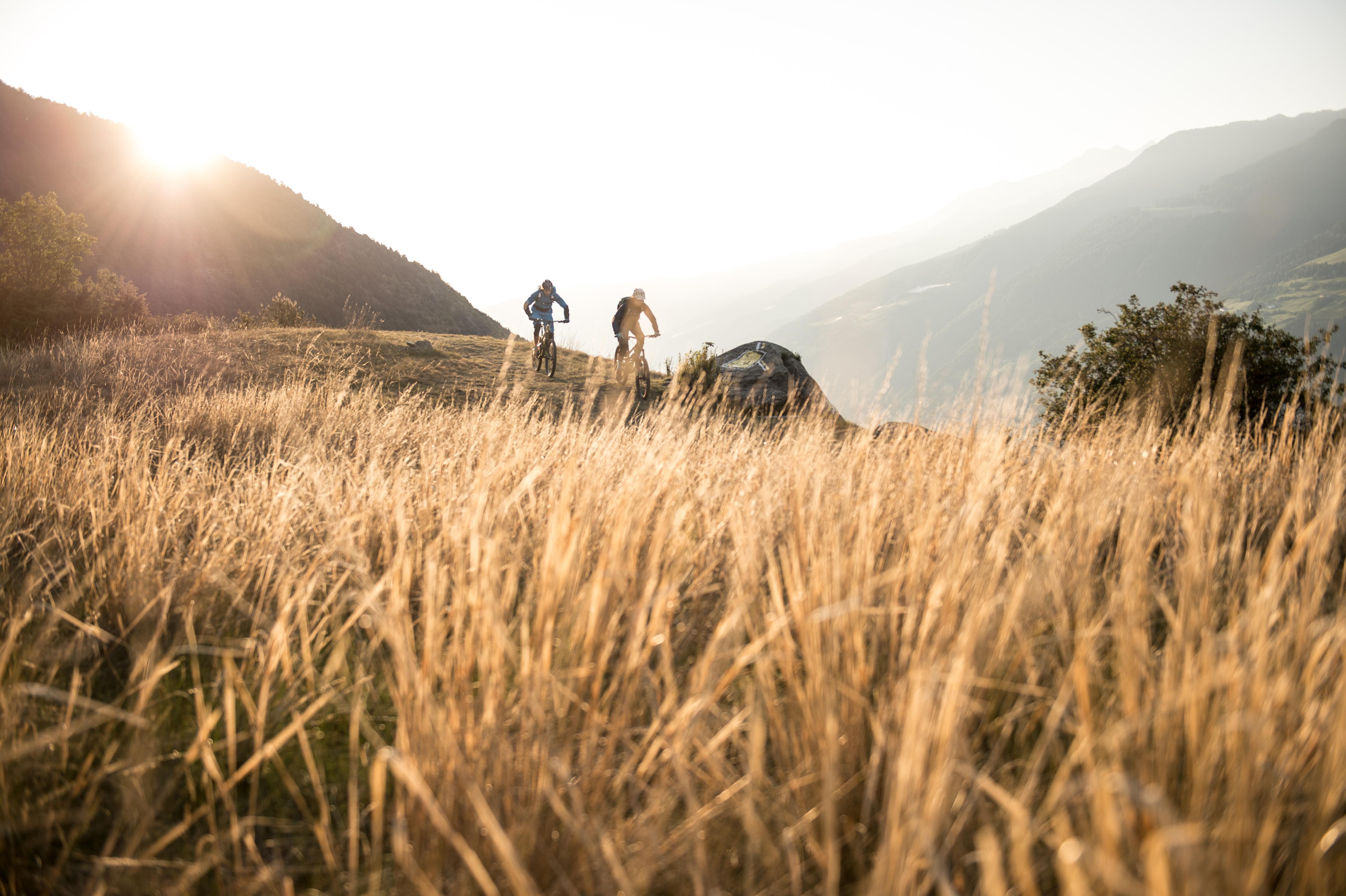 Biker beim Bikepacking