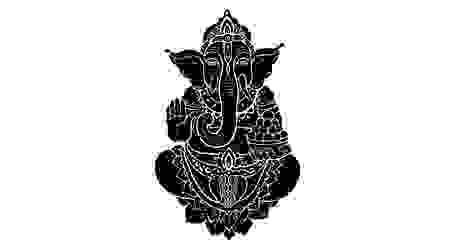 Grafische Darstellung des hinduistischen Gottes Ganesha.