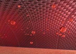 Grafische Darstellung, warum die GoreTex Membran so atmungsaktiv ist.