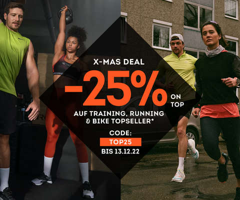 -25% on top auf Training, Running & Bike Topseller*