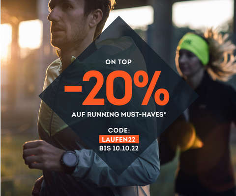 -20% on top auf Running Must-Haves*