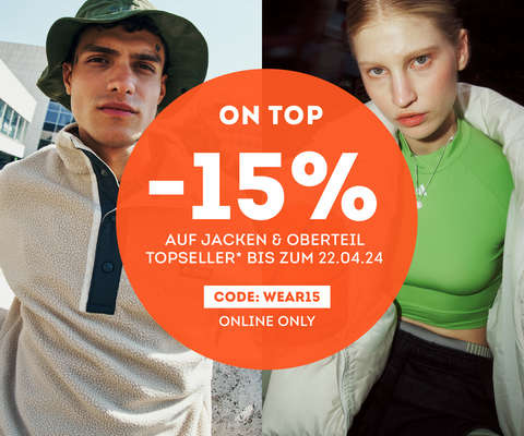 -15% on top auf Jacken & Oberteil Topseller*