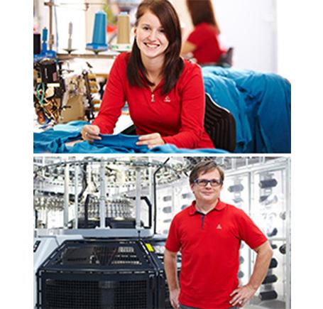 Eine Mitarbeiterin und ein Mitarbeiter der Marke Löffler."Eine Mitarbeiterin und ein Mitarbeiter der Marke Löffler.