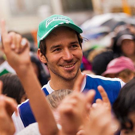 Felix Neureuther beim Münchener Stadtlauf.
