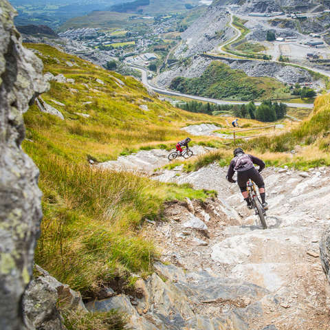 Radfahren Mountainbiken Wales Berge