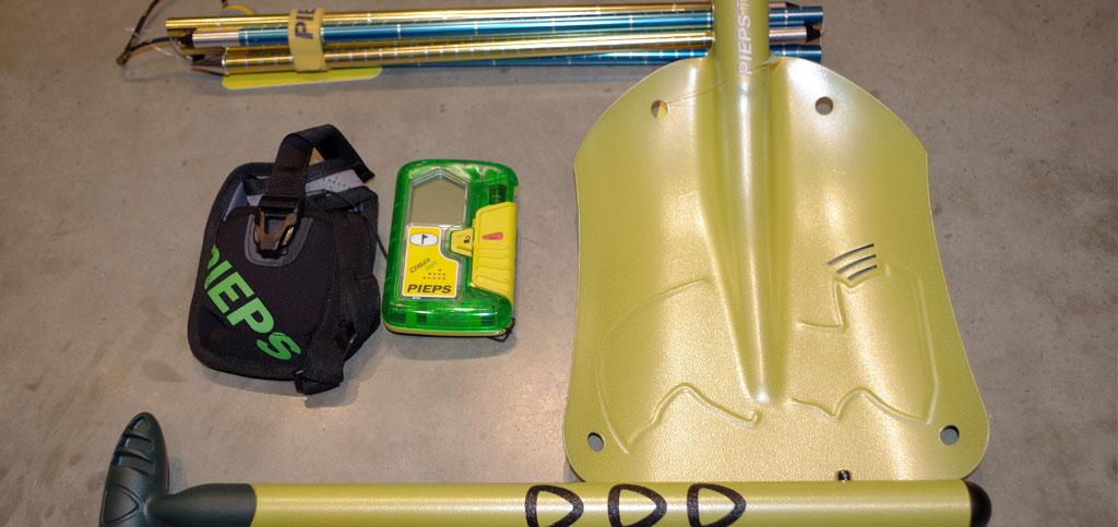 Ein Lawinenausrüstung Set von PIEPS." alt="Ein Lawinenausrüstung Set von PIEPS.