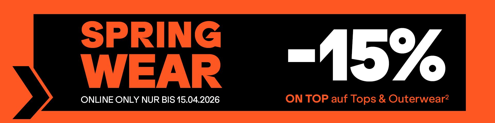 -15% on top auf Tops & Outerwear2&sup2;