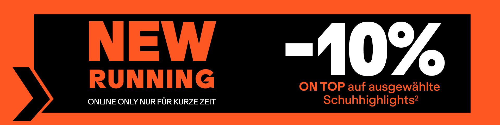 10% on top auf Running Schuhjighligts&sup2;