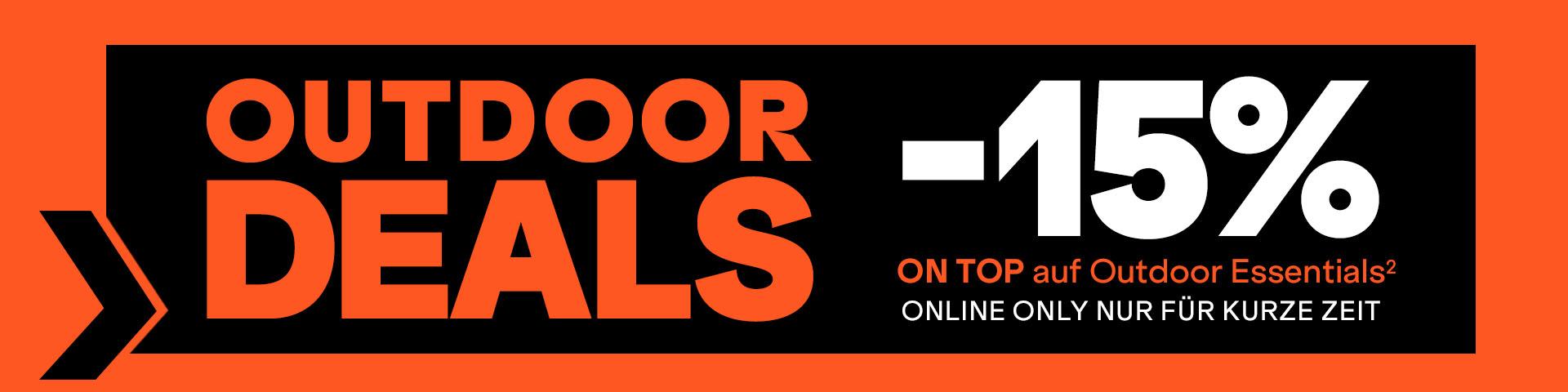 15% on top auf Outdoor Essentials