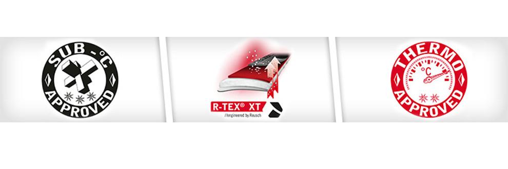 Logos von 3 Technologien der Marke Reusch.