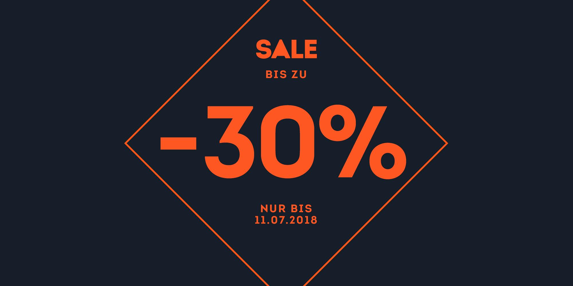 bis zu 30 Prozent reduziert