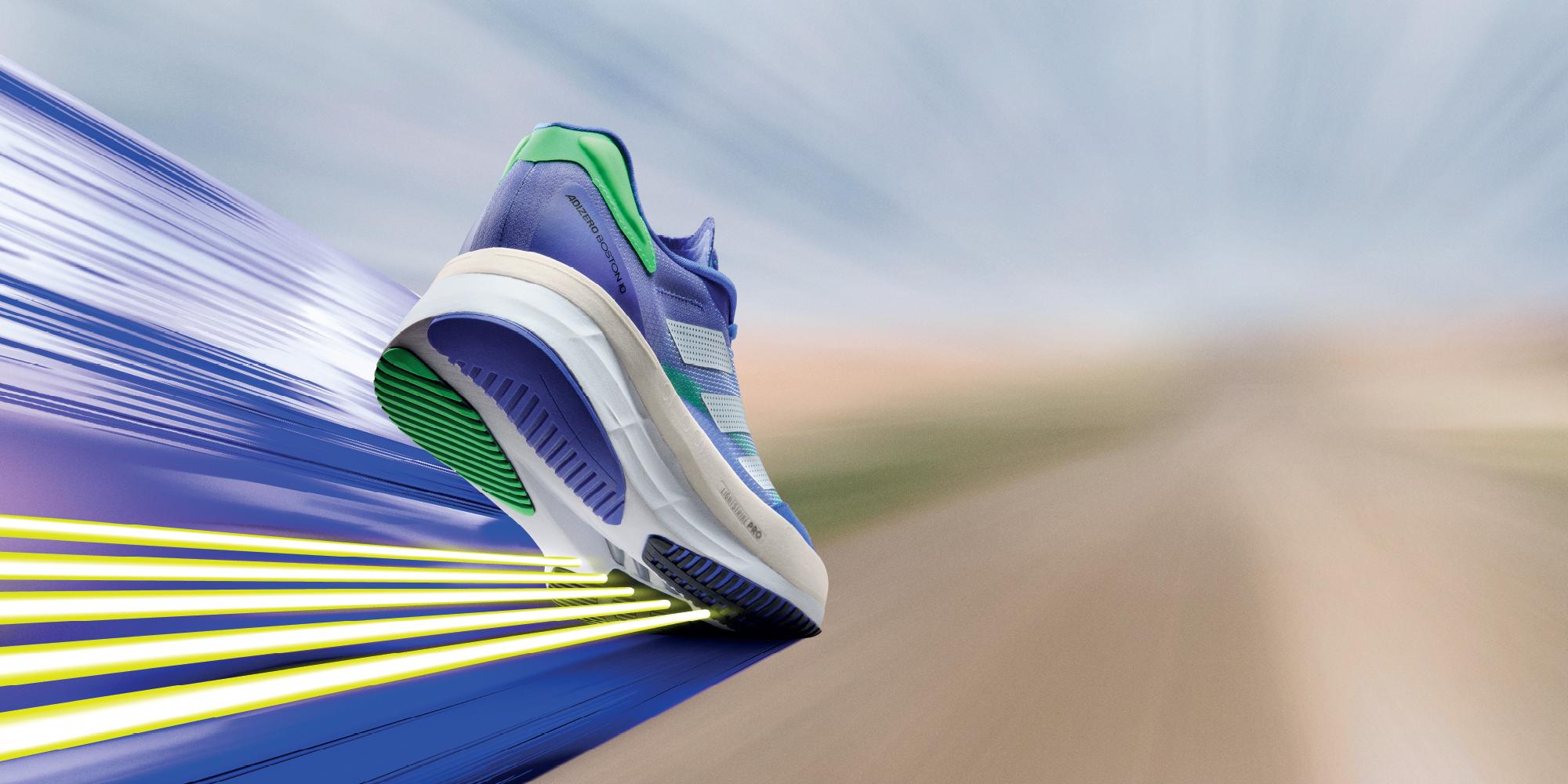 Adidas Adizero Schuh in Nahaufnahme.