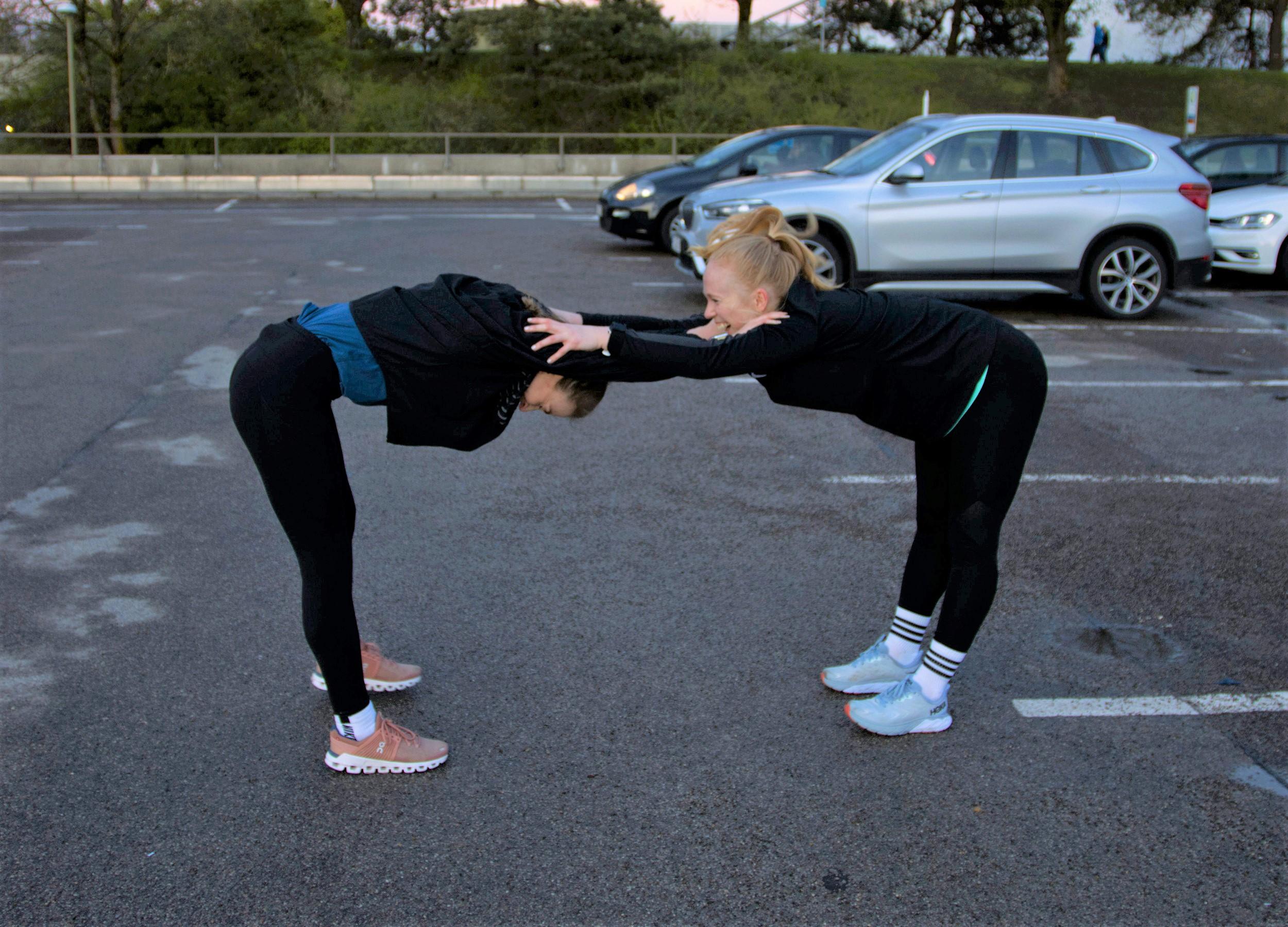 Women Training Running Outside