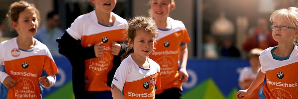 Auch beim Stadtlauf Frankfurt sind viele Kinder am Start.