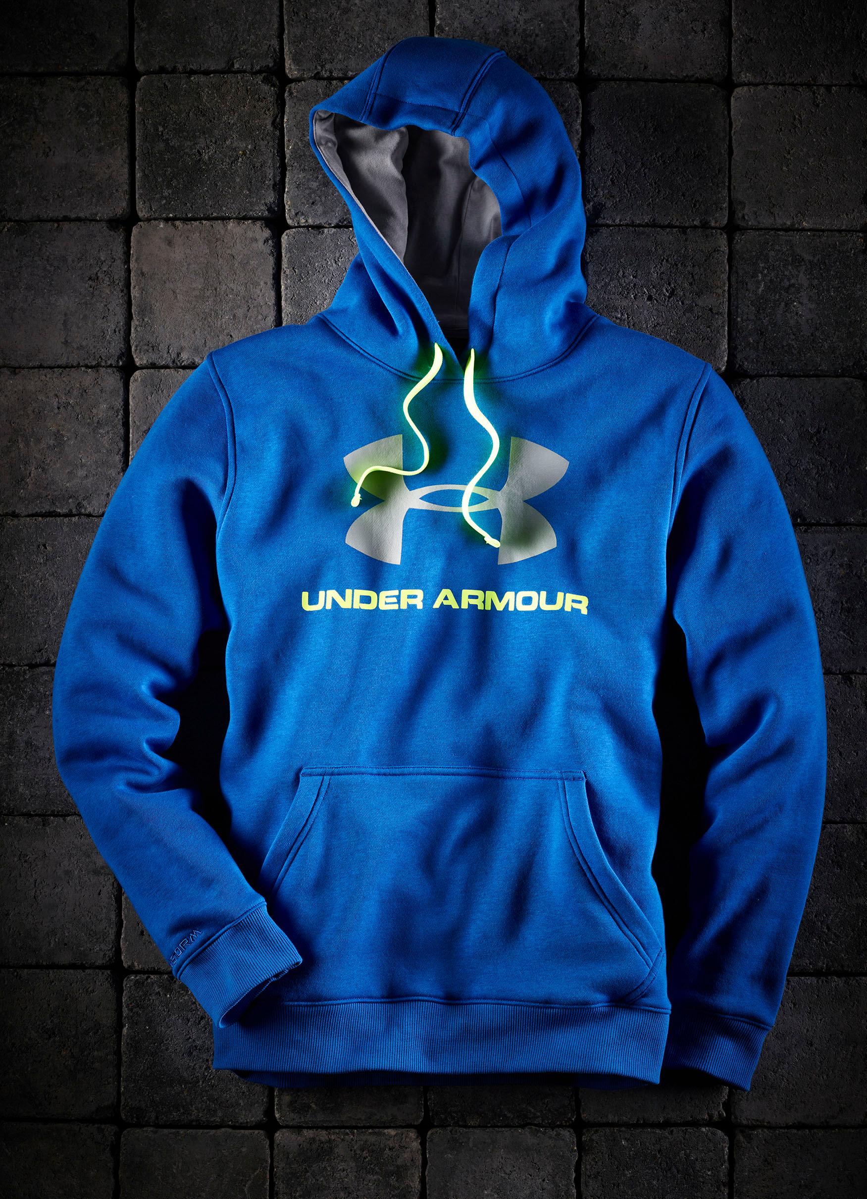 Under Armour Hoodie in Blau mit Storm Technologie