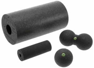 Verschiedene Faszienrollen in der Übersicht.