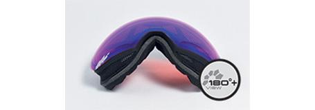 Abbildung einer ALPINA Skibrille mit lila Gläsern