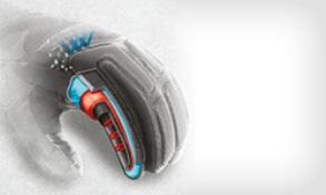 Grafische Darstellung eines Reusch Handschuhes.