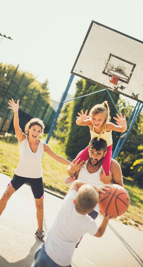 Sport mit der Familie