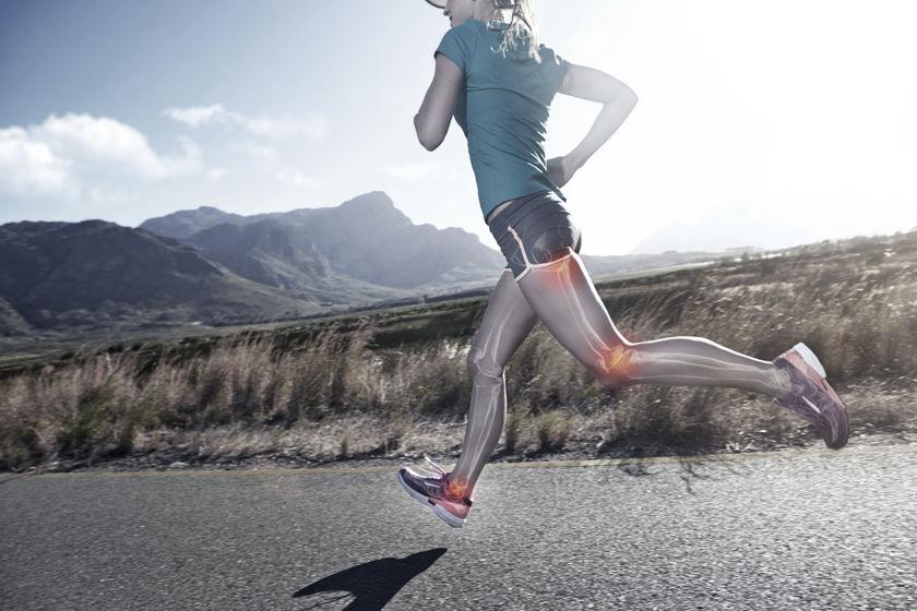 Eine grafische Darstellung einer Läuferin.