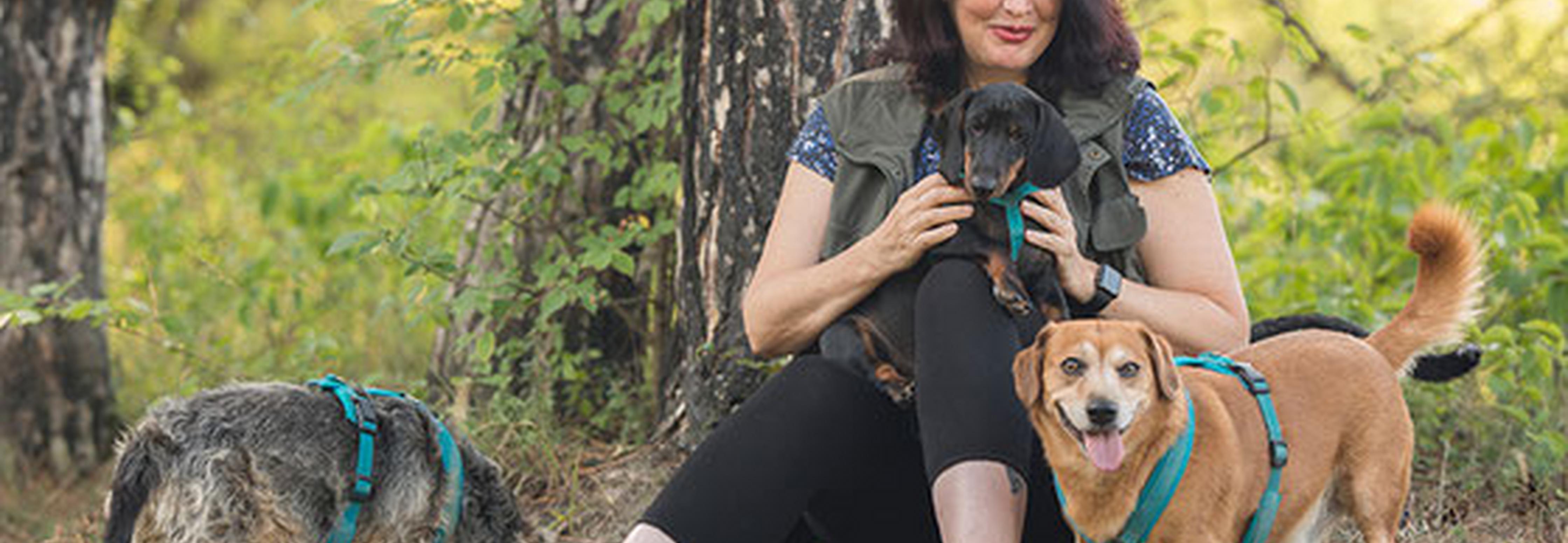 Bild von Ulli Reichmann mit Hunden.